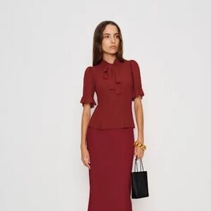 **SOLD** **SOLD** NEW NWT Reformation x Nara Smith Cloud Egg Blouse